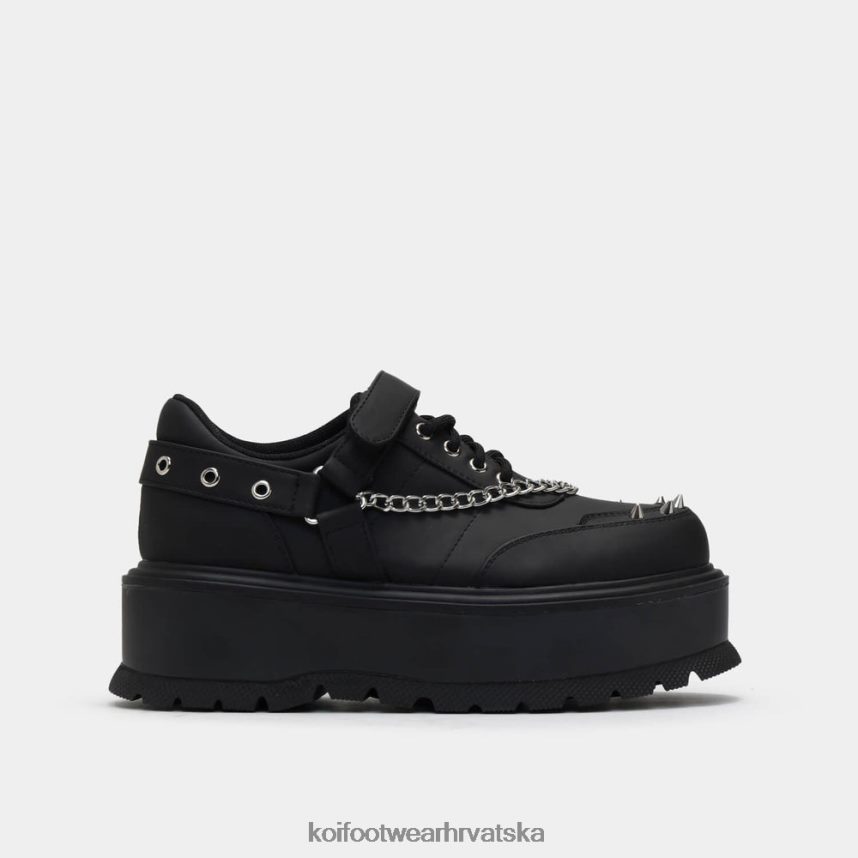 cipela | BN2484202 KOI footwear muškarci retrogradne buntovničke cipele s platformom crno
