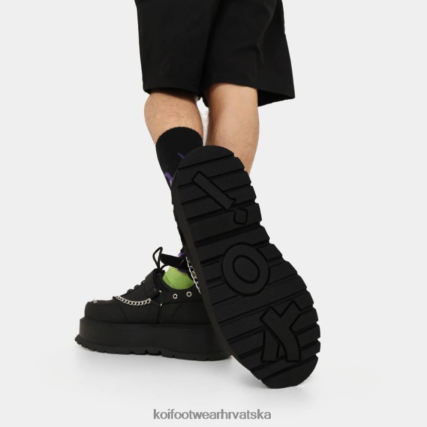 cipela | BN2484202 KOI footwear muškarci retrogradne buntovničke cipele s platformom crno