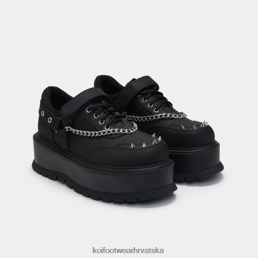 cipela | BN2484202 KOI footwear muškarci retrogradne buntovničke cipele s platformom crno