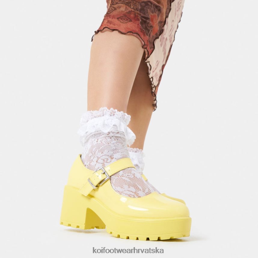 mary jane cipela | BN248411 KOI footwear žene tira mary janes 'sunshine edition' žuta boja