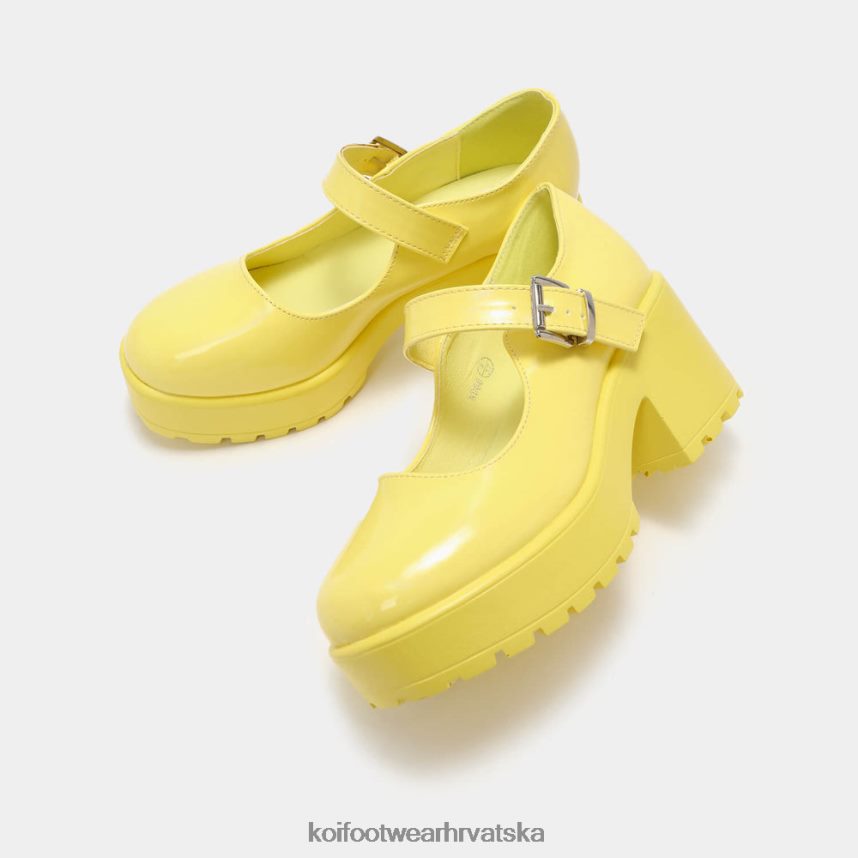 mary jane cipela | BN248411 KOI footwear žene tira mary janes 'sunshine edition' žuta boja