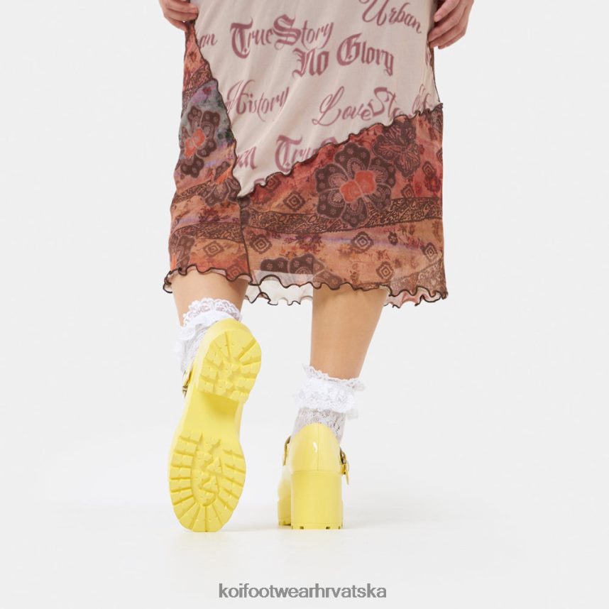 mary jane cipela | BN248411 KOI footwear žene tira mary janes 'sunshine edition' žuta boja