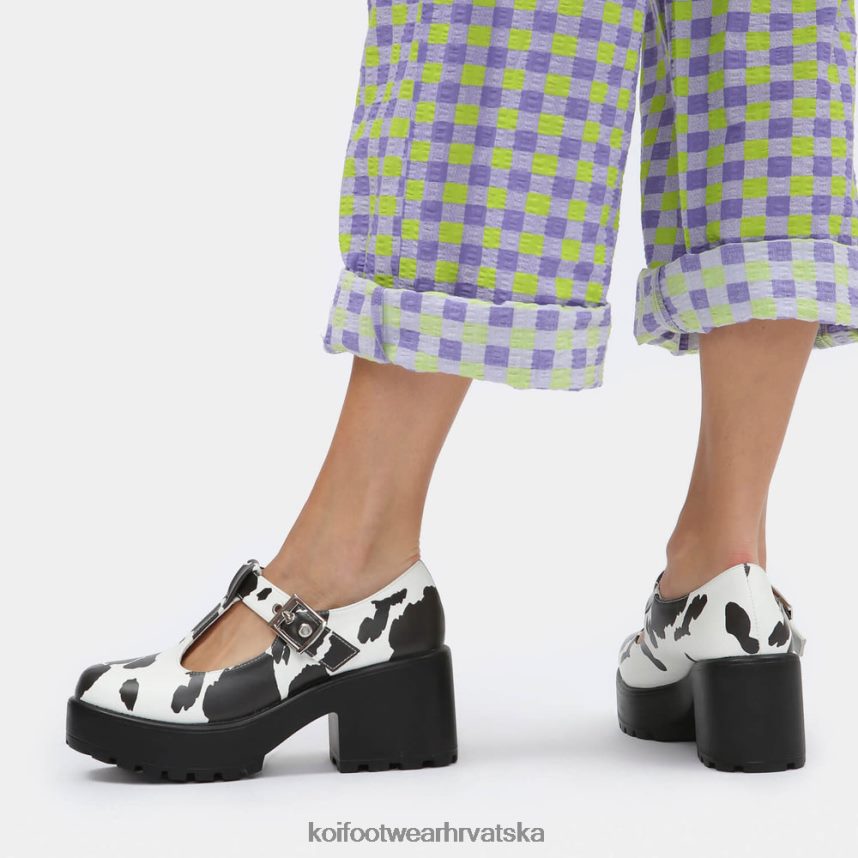mary jane cipela | BN248416 KOI footwear žene print sai krave mary janes 'nettie edition' bijela