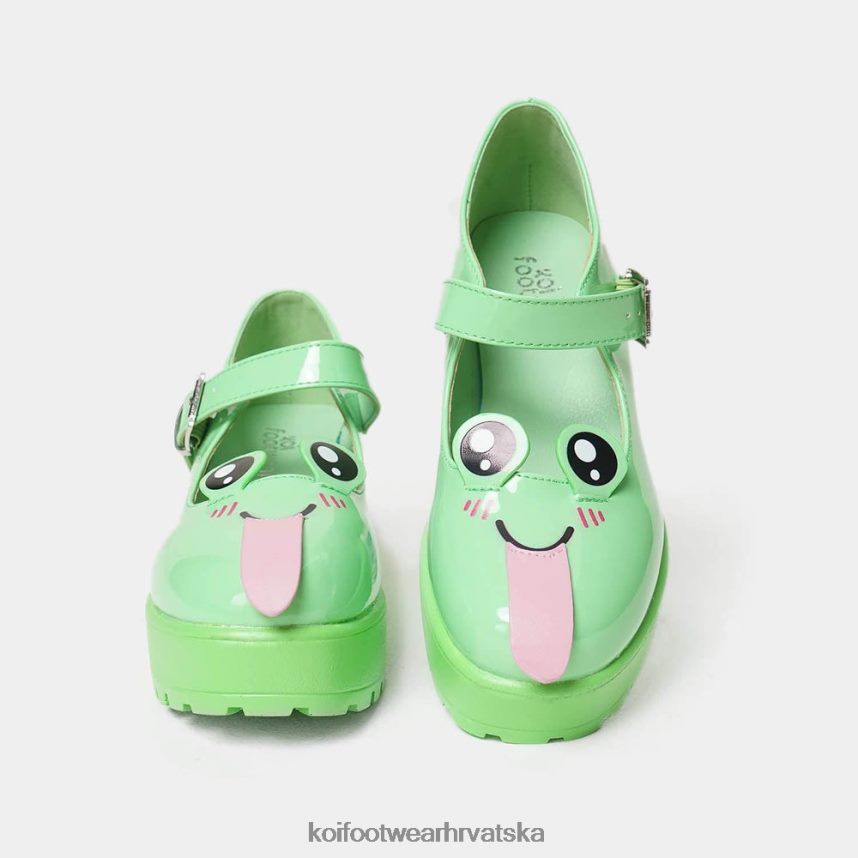 mary jane cipela | BN248419 KOI footwear žene tira mary janes 'cheeky frog edition' zelena