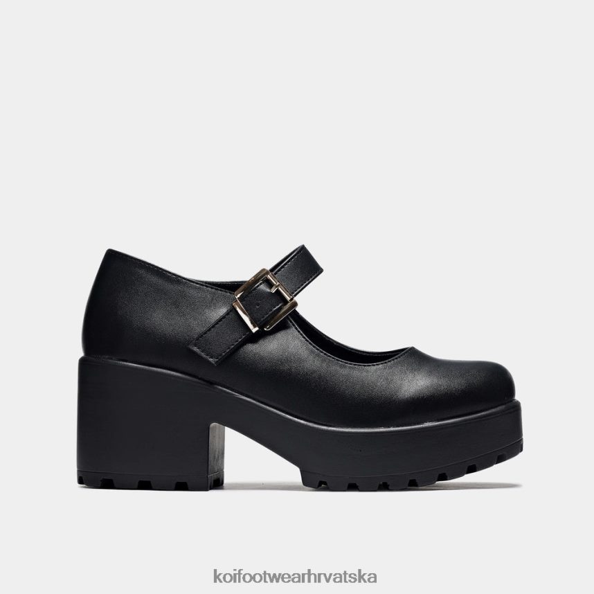 mary jane cipela | BN248425 KOI footwear žene tira širokog kroja mary janes 'izdanje od umjetne kože' crno
