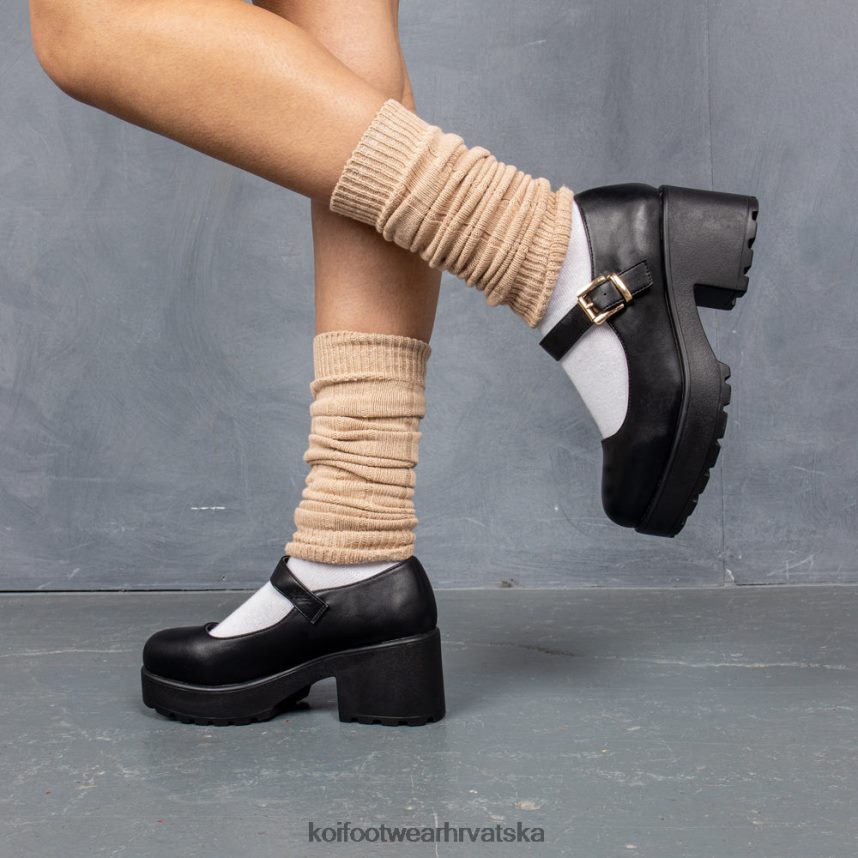 mary jane cipela | BN248425 KOI footwear žene tira širokog kroja mary janes 'izdanje od umjetne kože' crno