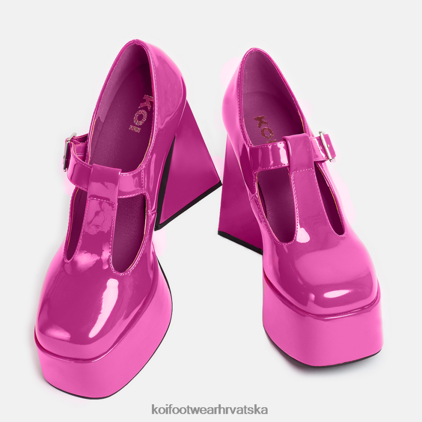 mary jane cipela | BN24847 KOI footwear žene raspberry ripple heeled mary janes ružičasta