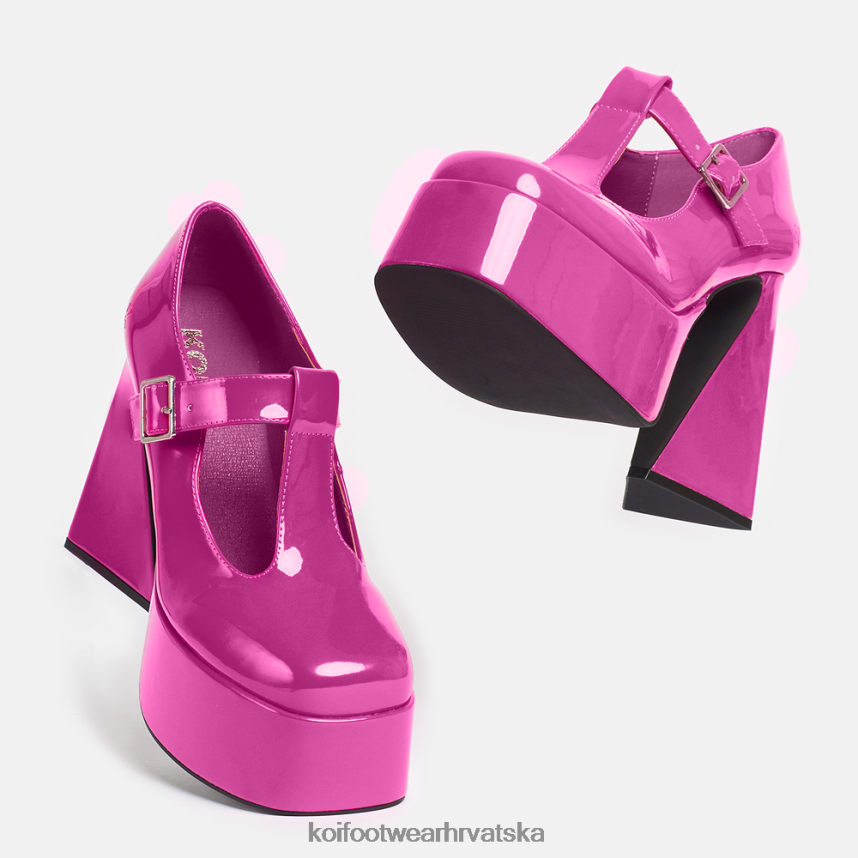 mary jane cipela | BN24847 KOI footwear žene raspberry ripple heeled mary janes ružičasta