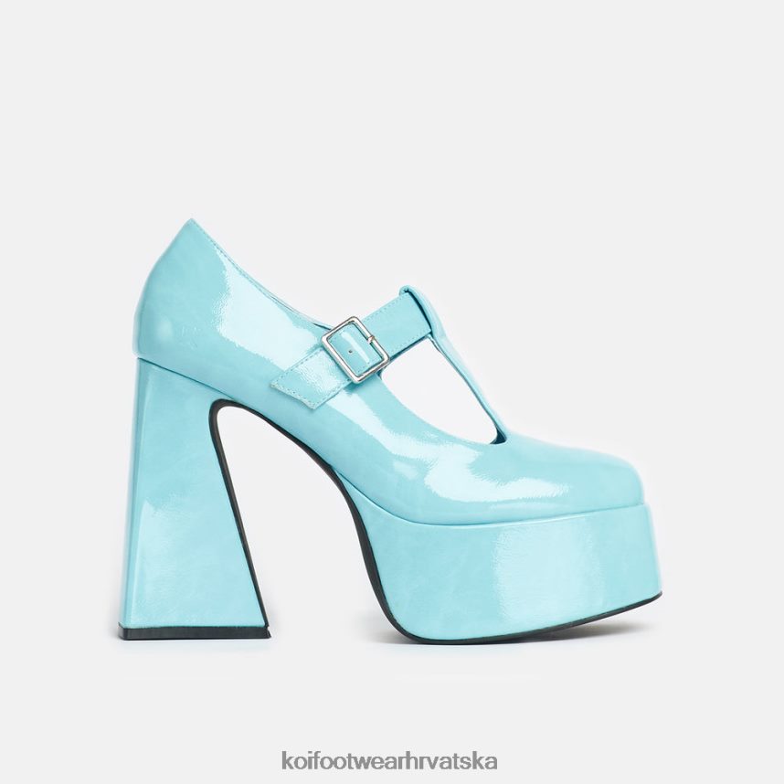 mary jane cipela | BN24848 KOI footwear žene žvakaća guma pukla heeled mary janes plava