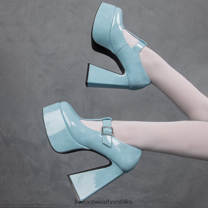 mary jane cipela | BN24848 KOI footwear žene žvakaća guma pukla heeled mary janes plava