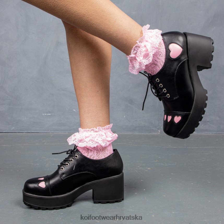 cipela | BN248453 KOI footwear žene tenisice u obliku srca crno