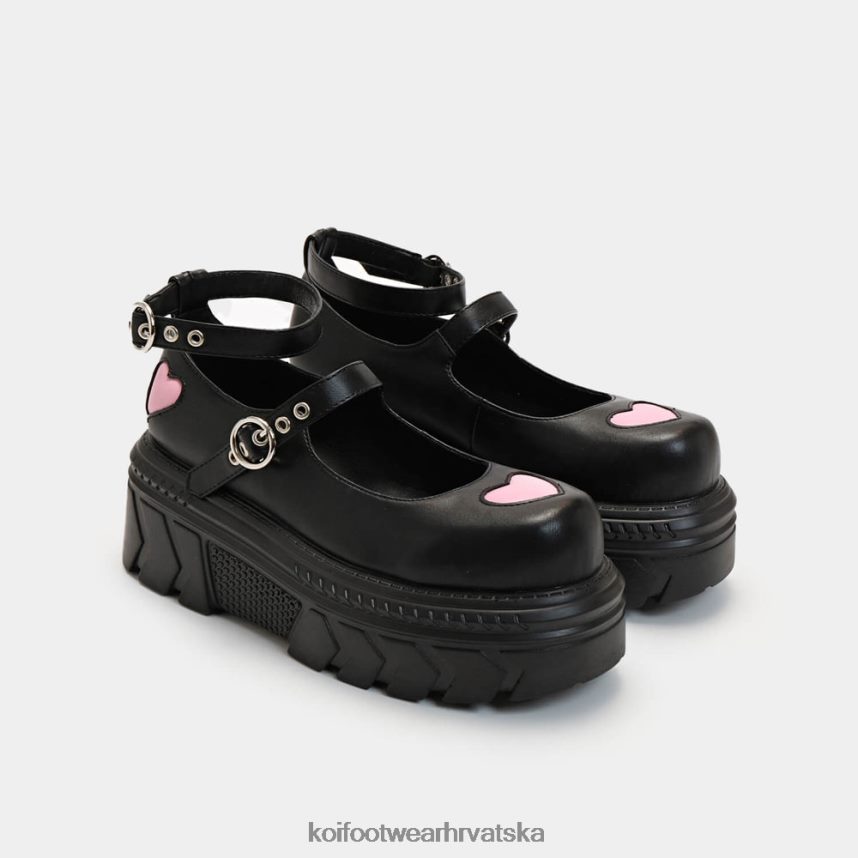 cipela | BN248455 KOI footwear žene ratničko srce stomper cipele crno