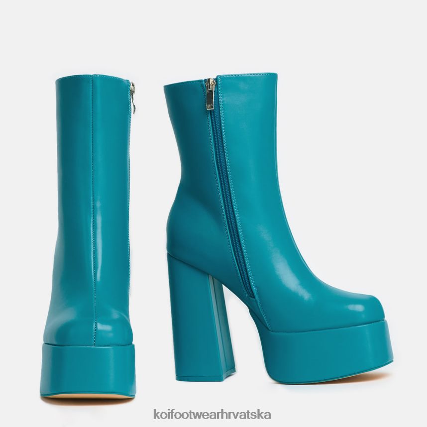 čizma | BN248471 KOI footwear žene lexus čelične čizme s petom na platformu plava
