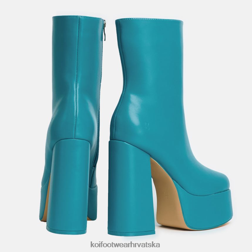 čizma | BN248471 KOI footwear žene lexus čelične čizme s petom na platformu plava