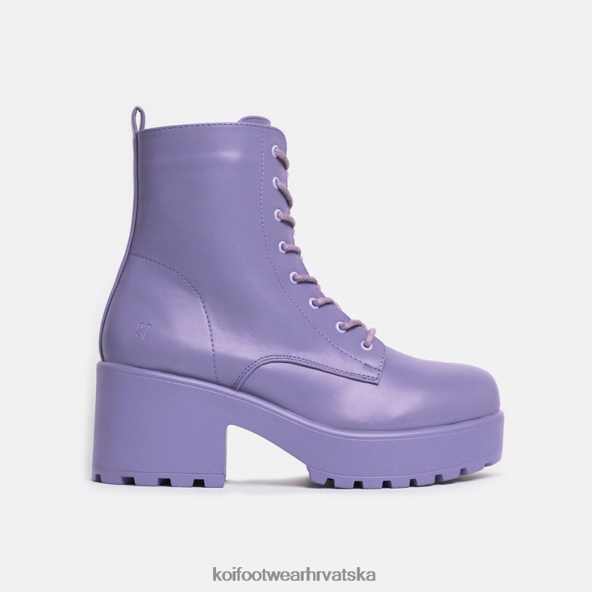 čizma | BN248474 KOI footwear žene vojničke čizme s platformom gin boje lavande ljubičasta