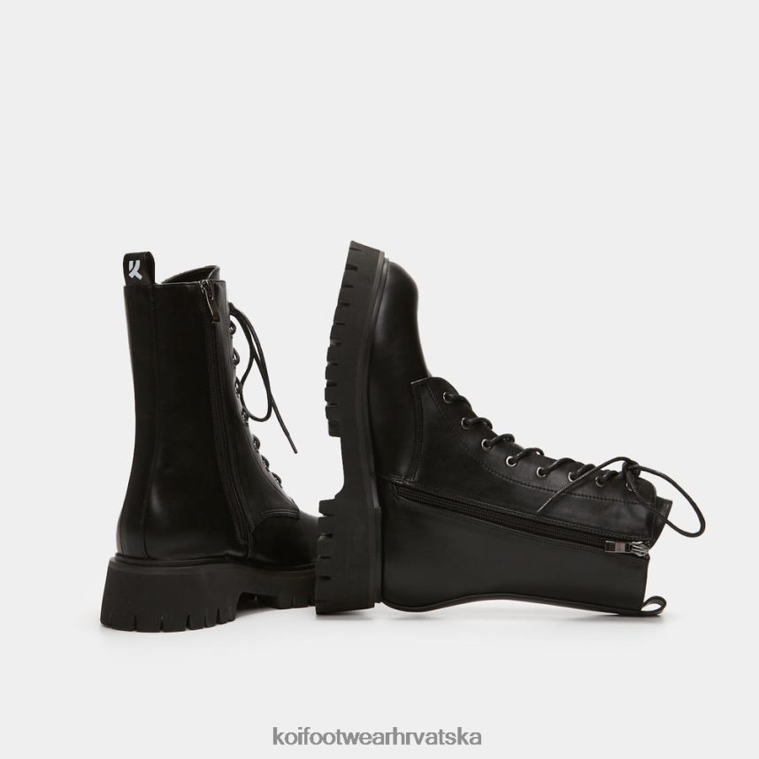 čizma | BN248488 KOI footwear žene sidrene vojne čizme na vezanje crno