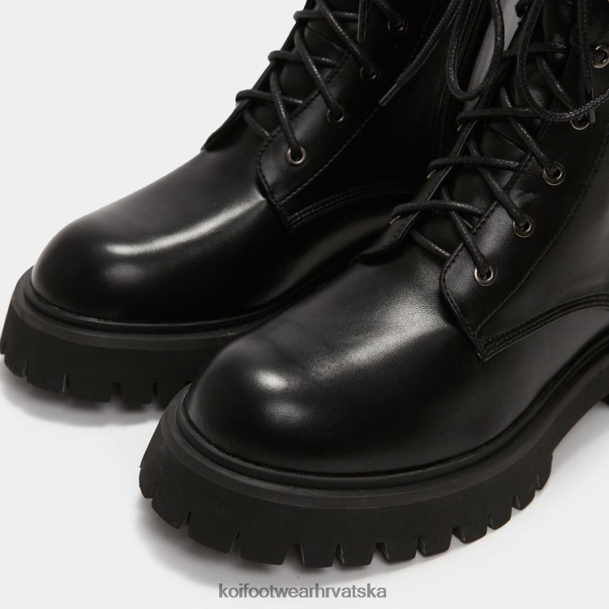 čizma | BN248488 KOI footwear žene sidrene vojne čizme na vezanje crno