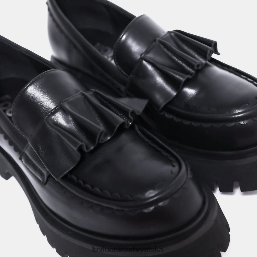 lenjivac | BN248447 KOI footwear žene mokasinke s volanima od vrbe crno