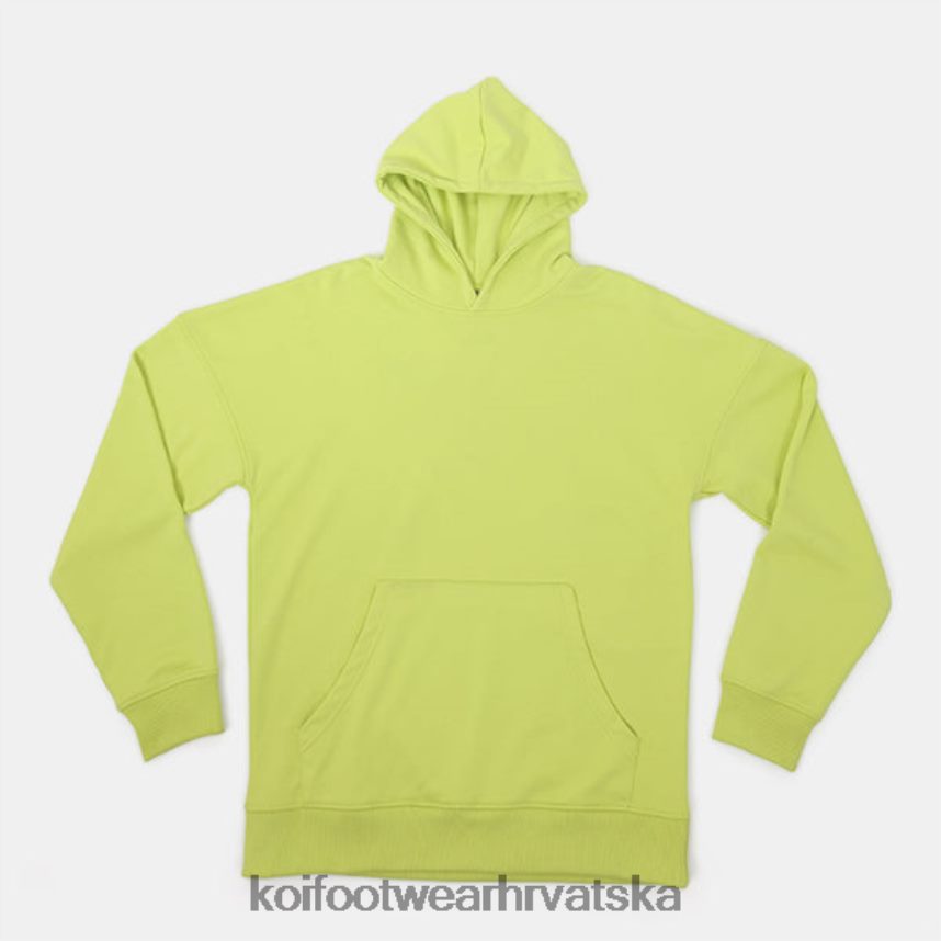 odjeća BN2484164 KOI footwear žene ukiseljena sluz prevelika majica s kapuljačom zelena
