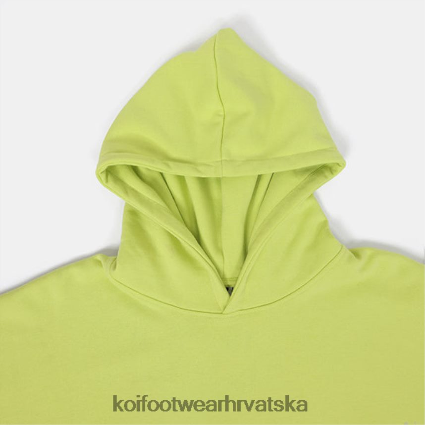 odjeća BN2484164 KOI footwear žene ukiseljena sluz prevelika majica s kapuljačom zelena