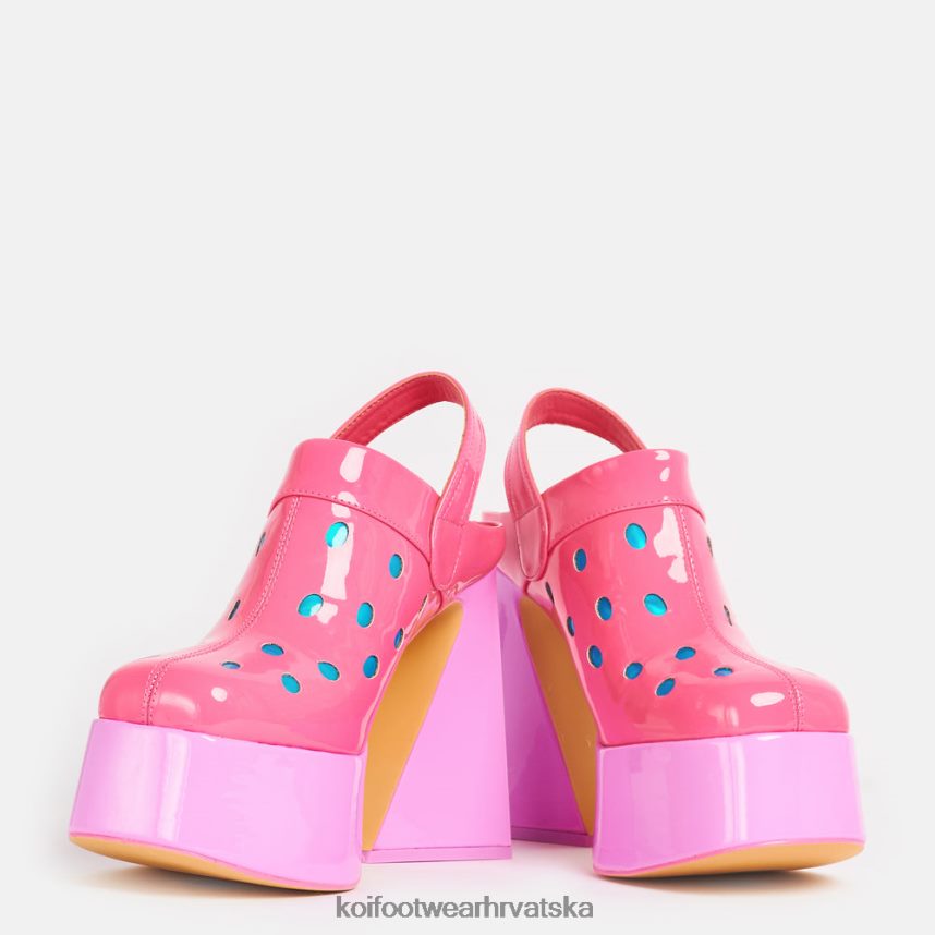 peta | BN248437 KOI footwear žene bombonska vuna u prahu alien heels ružičasta