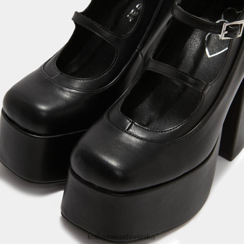peta | BN248444 KOI footwear žene Gurren potpetice s remenčićima s platformom crno