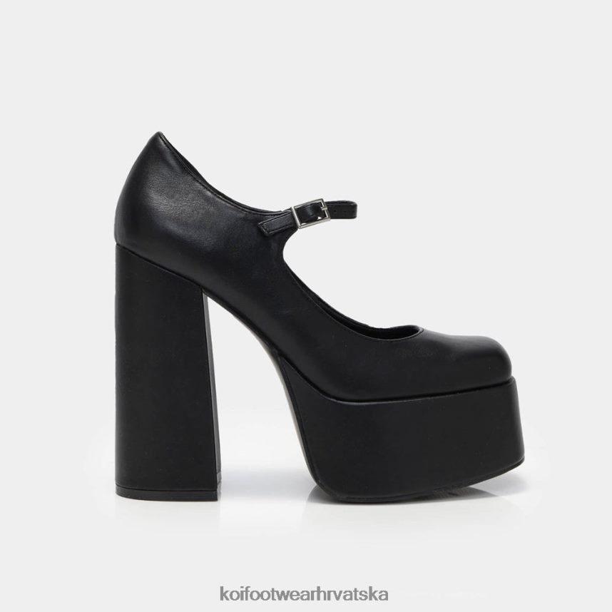 peta | BN248445 KOI footwear žene darkbloom pete s platformom crno