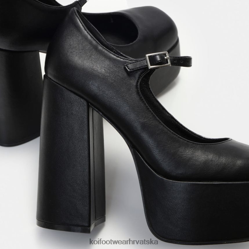 peta | BN248445 KOI footwear žene darkbloom pete s platformom crno