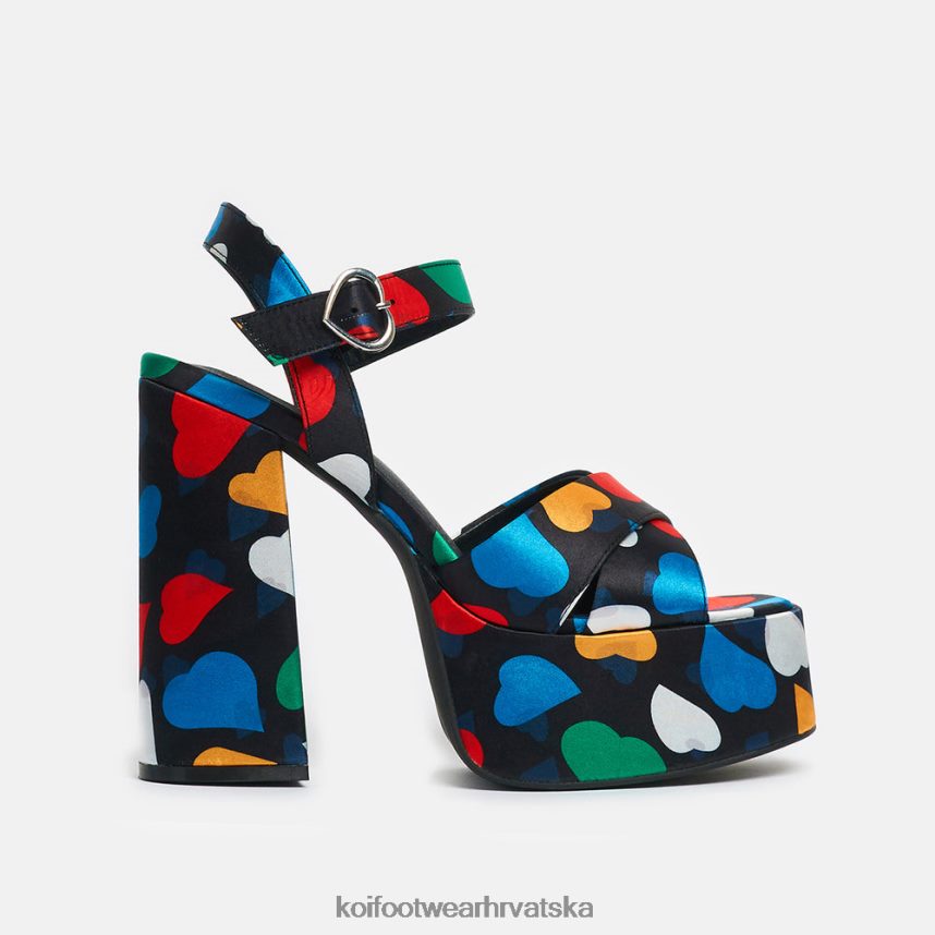 peta | BN248446 KOI footwear žene crne šećerne džepne pete s platformom crno