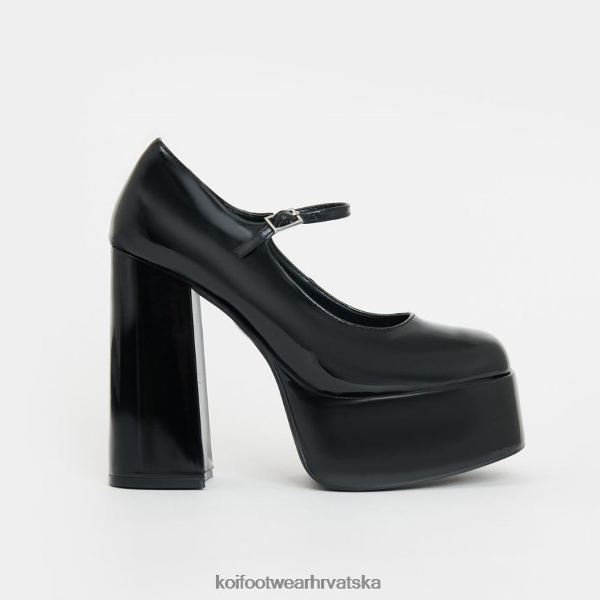 peta | BN248456 KOI footwear žene Darkbloom lakirane štikle s platformom crno