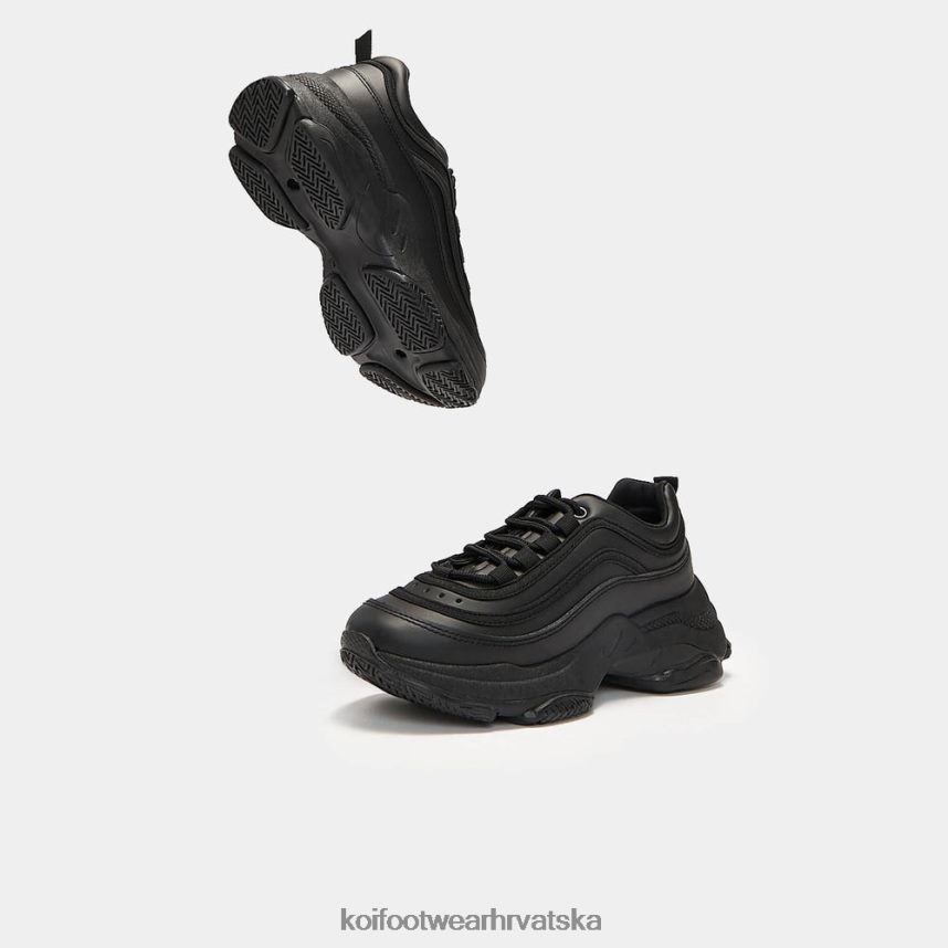 trener | BN2484120 KOI footwear žene lizzies v2 extra chunky tenisice crno